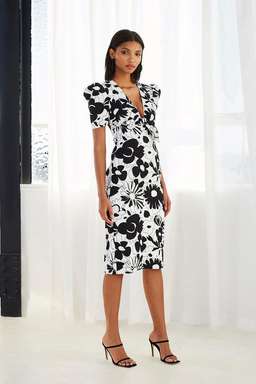 By Johnny Floral Tie Front Tee Dress Size 14 for rent on The Volte - image 1