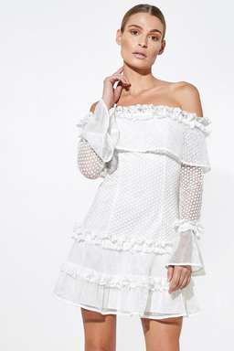 Mossman The Mood Swing Dress white Size 14 for rent on The Volte - image 1