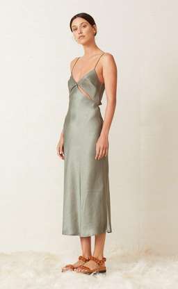 Bec and Bridge Mila Slip Dress green size 8 for rent on The Volte - image 1