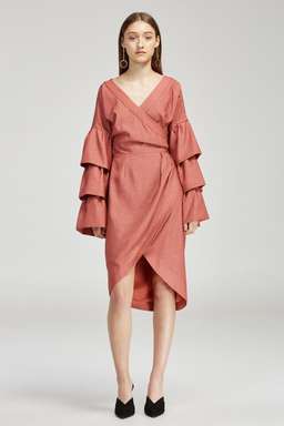 Keepsake the label Set in Stone Wrap Dress size 8 for rent on The Volte - image 1