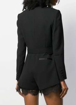 Self Portrait Tuxedo Playsuit Black Size 10 for rent on The Volte - image 2