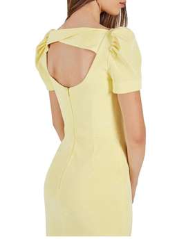 Rebecca Vallance Zinnia Open Back Dress Yellow Size 12 for rent on The Volte - image 2
