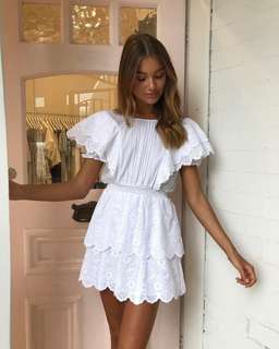 SIR The Label Gabriel Low Back Mini in White size 8