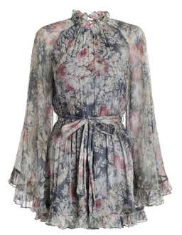Zimmermann Cavalier Playsuit Grey Smoke Floral Size 0 / AU 8 for rent on The Volte - image 6