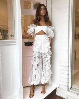 ALICE MCCALL | Dreamboat Top and Seashells Pant in Porcelain White | Size 6 for rent on The Volte - image 2