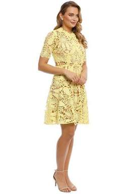 Thurley Dandelion Lace Dress yellow size 10