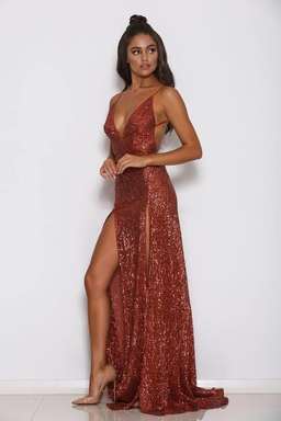 Abyss by Abby Encore dress orange size 6