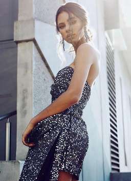 Eliya the Label Rozalia Dress Silver Size XS for rent on The Volte - image 8