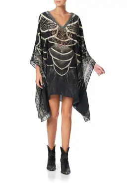 Camilla Kaftan W Button Up Sleeves Under A Full Moon Black Size 12 for rent on The Volte - image 1