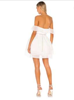X by NBD Benae Mini Dress white size 6 for rent on The Volte - image 3