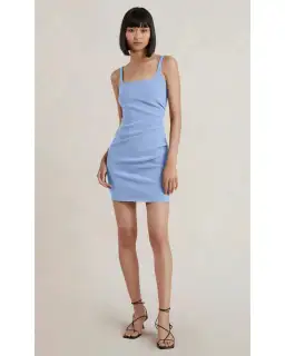 Bec & Bridge Karina Mini Dress Cornflower Blue Size AU 6 for rent on The Volte - image 1