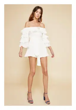 C/MEO Collective Sacrifices Mini Dress White Size XXS/ AU 6 for rent on The Volte - image 1
