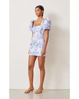 Bec & Bridge Banana Leaf Mini Dress Print Size AU 6 for rent on The Volte - image 2