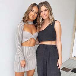 Dion Lee Stripe Rib Twist Mini Dress green size 8