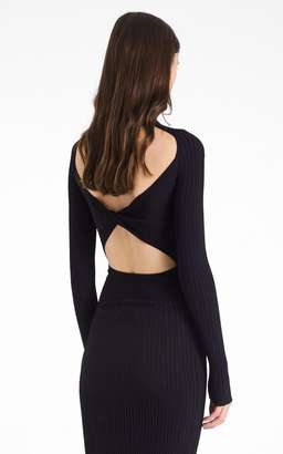 Dion Lee Rib Twist Dress Black size 8
