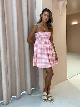 Steele Ayanna Dress Quartz Check Size XS for rent on The Volte - image 1