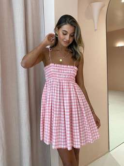 Steele Ayanna Dress Quartz Check Size XS for rent on The Volte - image 2