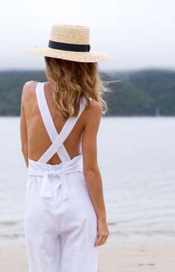 Posse The Isobel Jumpsuit White Size 8/Small