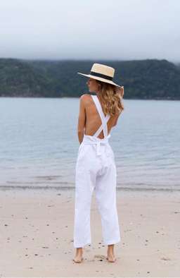 Posse The Isobel Jumpsuit White Size 8/Small