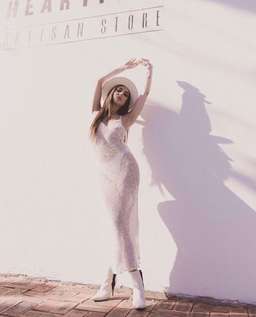 Isabelle Quinn Sienna Sequinned Midi Dress Size 8