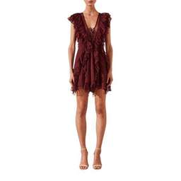 SHONA JOY ruffle lace up dress Size 8 for rent on The Volte - image 1