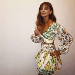 Zimmermann Golden Surfer Mini Dress Splice Size 0P / AU 6 for rent on The Volte - image 8