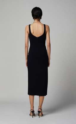 Black Joelle Midi Dress