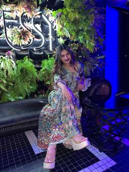 Camilla 'Echos of Enchantment' lace up dress with tiered hem 