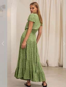 Kivari Lucia Ditsy Tie Maxi sz XS for rent on The Volte - image 1