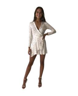 Bec & Bridge Love Spell Mini Dress Ivory Size 6  for rent on The Volte - image 1