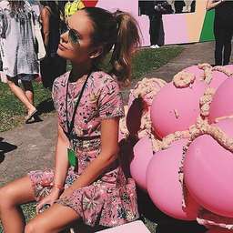 Zimmermann Tropicale Lattice Mini Dress Pink Floral Size 0 / AU 8 for rent on The Volte - image 4