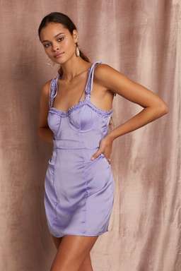 For Love and Lemons Jackpot Mini Dress Lilac Size 8 for rent on The Volte - image 1