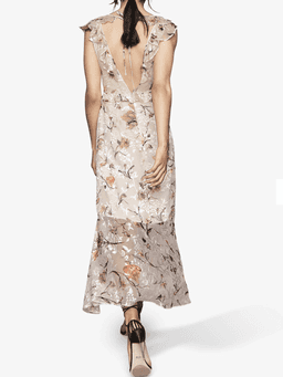 Reiss Leila Dress silk blend backless