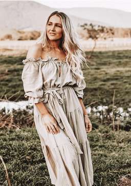 Co & Ry Goldie Maxi Dress Green Size 12 for rent on The Volte - image 1