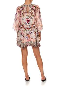 Camilla Layered Frill Short Dress Summoned By a Rose Print Size 12 for rent on The Volte - image 2