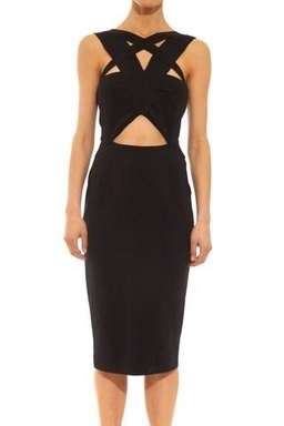 Shakuhachi Strappy Odyssey Dress in Black Size 6