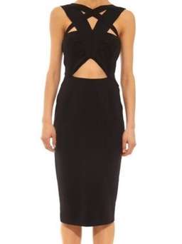 Shakuhachi Strappy Odyssey Dress in Black Size 6