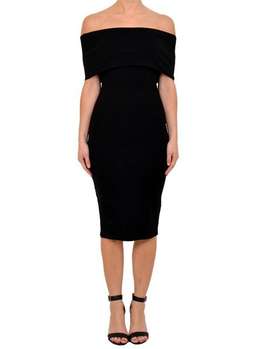 Mossman The Bare Shoulder Dress in Burgundy Size 6