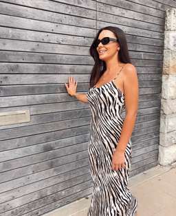 Zebra Slip Dress