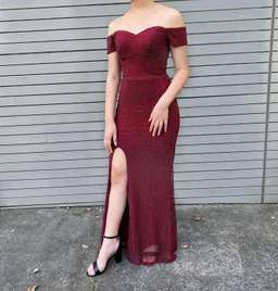 PORTIA AND SCARLETT Red Prom Dress Size 8  for rent on The Volte - image 1