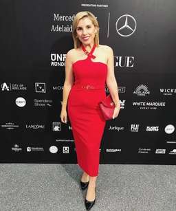 Georgy Collection Athena Dress Red Size M 