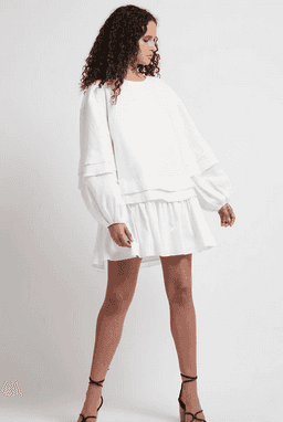 AJE quietude long sleeve dress for rent on The Volte - image 2