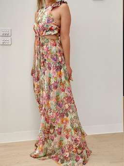 Zimmermann Lovestruck Ruffle Maxi Dress Size 8