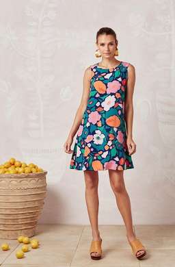 Sleeveless Tina Marigold Dress for rent on The Volte - image 1