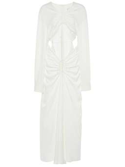 Christopher Esber Ruched Disconnect Shirt Dress White Size 6 for rent on The Volte - image 5