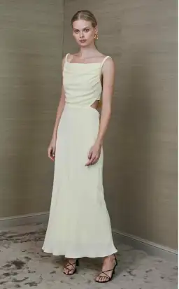 Bec & Bridge Mala Midi Dress Butter Size 10 for rent on The Volte - image 1