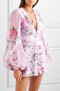 Alice Mccall One By One Playsuit Floral Size 4