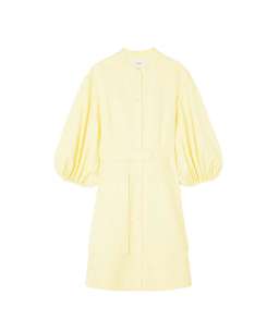 Oroton Cotton-Linen Full Sleeve Sorbet Yellow Dress Size 8  for rent on The Volte - image 4