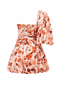 Thurley - Lantern Dress in Red Eden Floral Size 6 for rent on The Volte - image 3