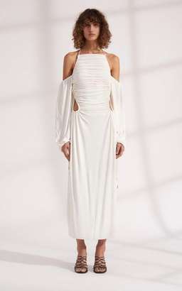 Dion Lee Viscose Jersey Gather Dress Size 8